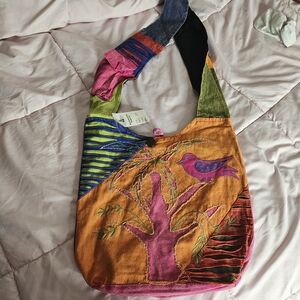 Kathmandu Multicolor Artistic Shoulder Bag